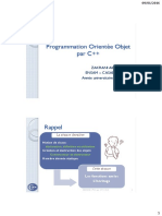 Programmation Orientée Objet Par C++ Héritage Et Fonctions Amies 2015-2016