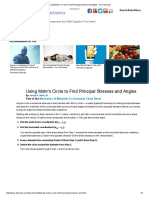 Using Mohr's Circle To Find Principal Stresses and Angles - For Dummies