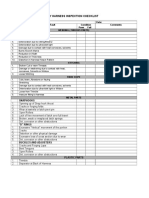 Safety Harness Inspection Checklist