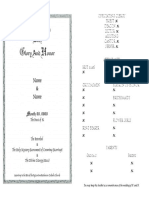 A Proposed Order For The Celebration of Betrothal and The Mystery of Crowning With The Divine Lit