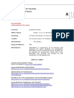 Ucl Department of Political Science School of Public Policy: POLS6005B International Security