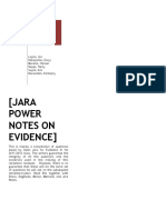  Jara Power Notes