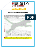 U13 Fobisia Rules and Regulations Basketball