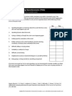 Trauma Screening Questionnaire (TSQ) : Your Own Reactions Now To The Traumatic Event