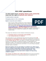 2011 HSC LEGAL STUDIES Questions