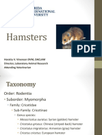 Hamster Biology Husbandry