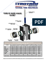 3-1/16" 10K Gate Valve Type FC, Api-6a, Petrotrim Services