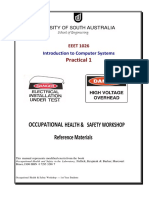 Occupational Health & Safety Workshop Reference Materials: Practical 1