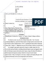 2016.03.25 Complaint (Conformed) Justice Aviation Inc. v. City of Santa Monica Et Al