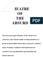 Absurdist Theatre and Existentialism