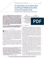 Fault-Tolerant Operation of An Open-End Winding Five-Phase PMSM Drive With Short-Circuit Inverter Fault