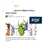 All 240 Digimon in Digimon Story - Cyber Sleuth