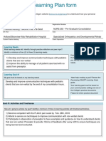 Pre Grad Learning Plan