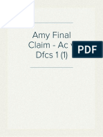 AMY FINAL CLAIM - AC V DFCS 1