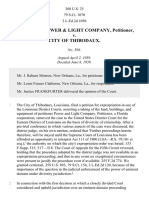 LOUISIANA P. & L. CO. v. Thibodaux City, 360 U.S. 25 (1959)