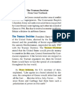 The Truman Doctrine