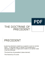 The Doctrine of Precedent