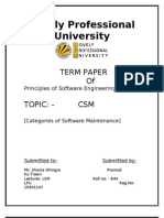 Categories of Software Maintenance