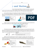 Force and Motion Reading Comprehension