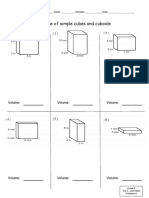 Volume of Simple Cubes and Cuboids