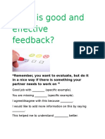 Feedback Examples