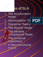 Theories of l2 Learning