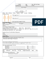 Neuroscience Physical Therapy Evaluation Form