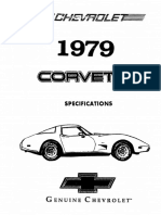 1979 Chevrolet Corvette Specifications