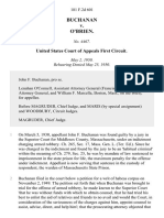 Buchanan v. O'Brien, 181 F.2d 601, 1st Cir. (1950)