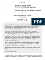 Fed. Sec. L. Rep. P 92,410 Michael C. Bryson v. Royal Business Group, 763 F.2d 491, 1st Cir. (1985)