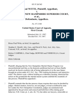 Bruce Paul Witte v. Justices of The New Hampshire Superior Court, 831 F.2d 362, 1st Cir. (1987)