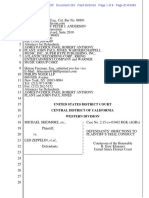 Defendants' Objections To Plaintiff's Trial Conduct (Skidmore v. Led Zeppelin "Stairway To Heaven" Lawsuit)