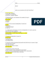 Salvatore International Economics CP 1 Test Bank