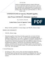 United States v. Alan Wayne Gockley, 52 F.3d 338, 10th Cir. (1995)