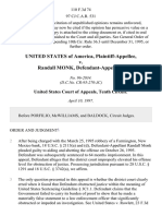 United States v. Randall Monk, 110 F.3d 74, 10th Cir. (1997)