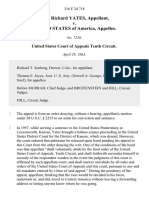 Emil Richard Yates v. United States, 316 F.2d 718, 10th Cir. (1963)