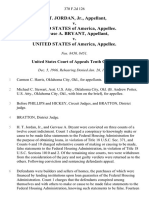 H. T. Jordan, Jr. v. United States of America, Gervase A. Bryant v. United States, 370 F.2d 126, 10th Cir. (1967)