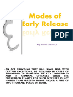 Modes of Early Release