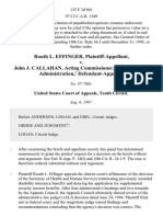 Routh L. Effinger v. John J. Callahan, Acting Commissioner, Social Security Administration, 125 F.3d 861, 10th Cir. (1997)