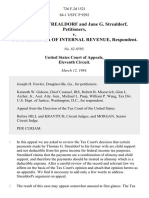 Thomas G. Strealdorf and June G. Strealdorf v. Commissioner of Internal Revenue, 726 F.2d 1521, 11th Cir. (1984)