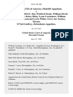 United States v. Roger David Handley, Ray Winford Steele, William David Riccio, David Lee Kelso, Ricky Lynn Creekmore, William Johnny Mason, Lenwood Lewis White, Terry Joe Tucker, Derane O'Neil Godfrey, 763 F.2d 1401, 11th Cir. (1985)