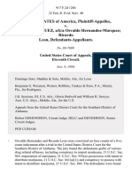 United States v. Osvaldo Rodriguez, A/K/A Osvaldo Hernandez-Marquez Ricardo Leon, 917 F.2d 1286, 11th Cir. (1990)