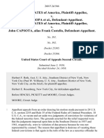 United States v. Joe Capsopa, United States of America v. John Capsota, Alias Frank Costello, 260 F.2d 566, 2d Cir. (1958)