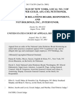 Newspaper Guild of New York, Local No. 3 of The Newspaper Guild, Afl-Cio v. National Labor Relations Board, and Nyp Holdings, Inc., Intervenor, 261 F.3d 291, 2d Cir. (2001)