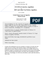 United States v. Anthony Blyden and Allen Van Putten, 964 F.2d 1375, 3rd Cir. (1992)