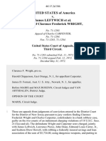 United States v. James Leftwich Appeal of Clarence Frederick Wright, 461 F.2d 586, 3rd Cir. (1972)