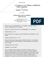 United States of America Ex Rel. William J. Johnson, E4204 v. Angelo C. Cavell, 468 F.2d 304, 3rd Cir. (1972)