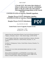 United States v. Douglas Wayne Fauls, United States of America v. Douglas Wayne Fauls, 946 F.2d 887, 4th Cir. (1991)