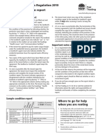 Residential Tenancies Regulation 2010 Schedule 2: Condition Report