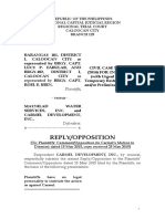 181 and 182 Vs Carmel Maynilad - Reply Opposition To MTD (02 June 2015)